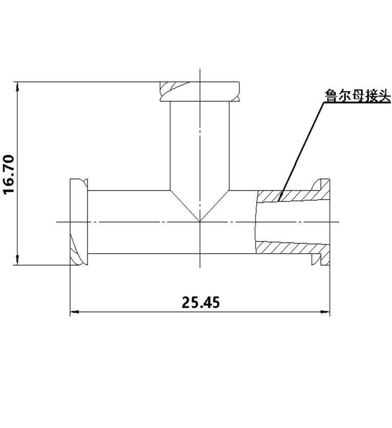 T型鲁尔母接头